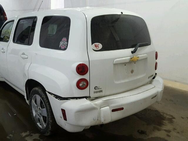 3GNCA13B49S563336 - 2009 CHEVROLET HHR LS WHITE photo 9