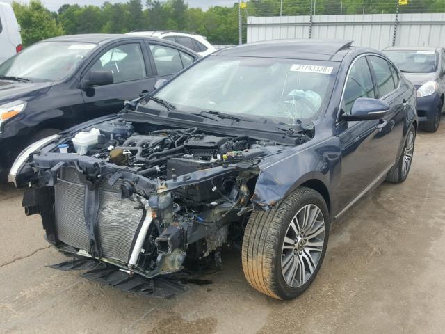 KNALN4D75F5194403 - 2015 KIA CADENZA PR BLUE photo 2