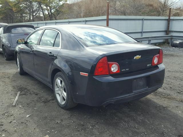 1G1ZA5EUXBF199502 - 2011 CHEVROLET MALIBU LS შავი ფოტო 3
