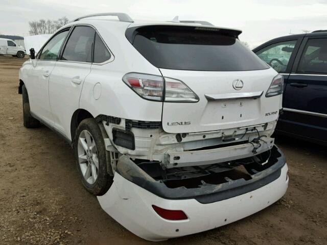 2T2BK1BA6AC027379 - 2010 LEXUS RX 350 WHITE photo 3