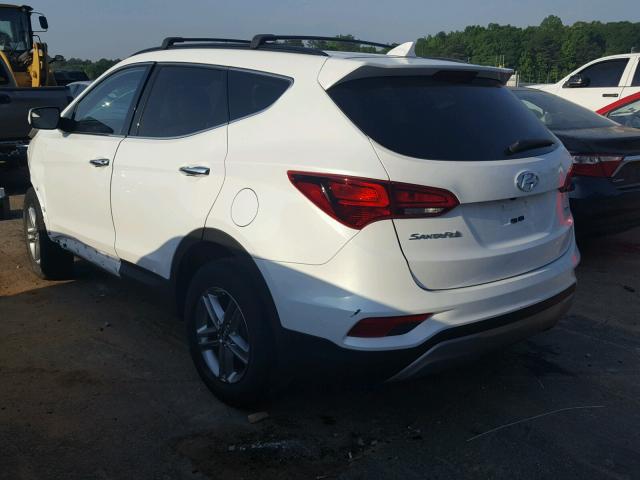 5XYZU3LBXHG400101 - 2017 HYUNDAI SANTA FE S WHITE photo 3