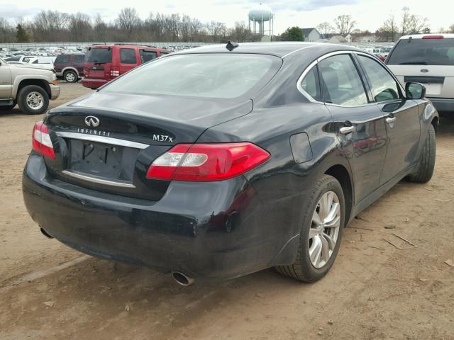 JN1BY1ARXCM394756 - 2012 INFINITI M37 X BLACK photo 4