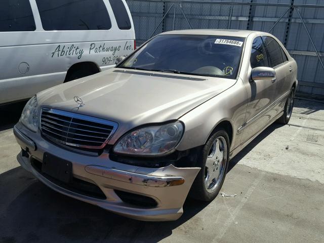 WDBNG75J53A324148 - 2003 MERCEDES-BENZ S 500 GOLD photo 2