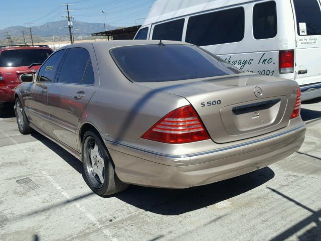 WDBNG75J53A324148 - 2003 MERCEDES-BENZ S 500 GOLD photo 3