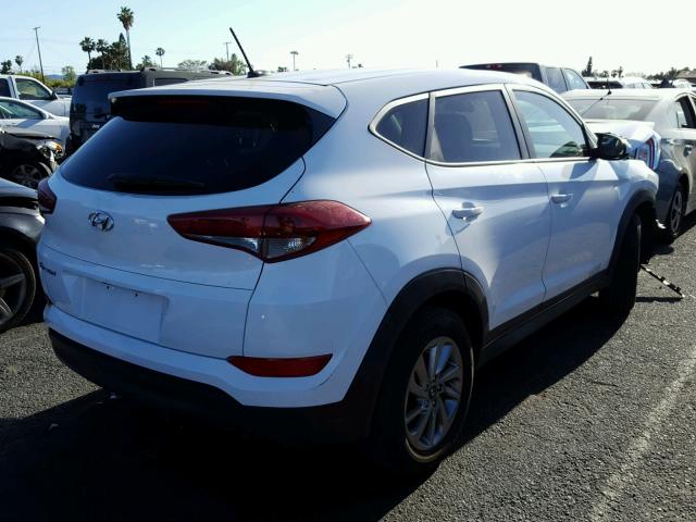 KM8J23A45HU440829 - 2017 HYUNDAI TUCSON SE WHITE photo 4