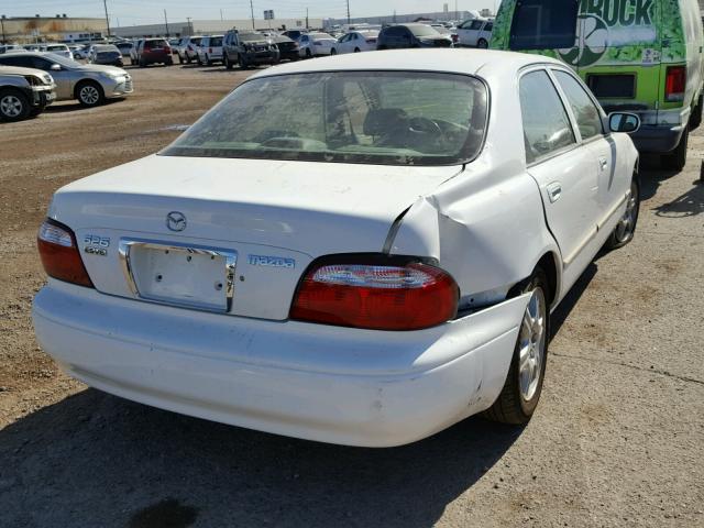 1YVGF22D815218050 - 2001 MAZDA 626 ES WHITE photo 4