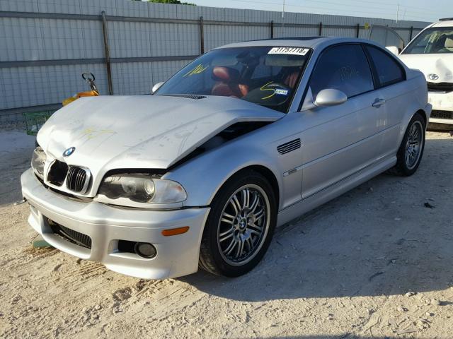 WBSBL93402JR16220 - 2002 BMW M3 SILVER photo 2