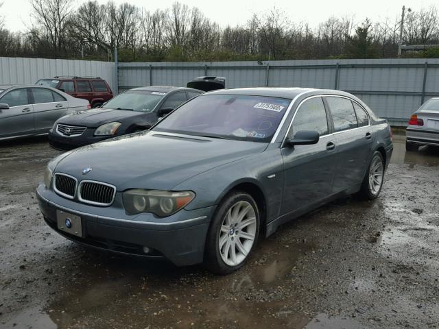 WBAGN63454DS46376 - 2004 BMW 745 LI SILVER photo 2