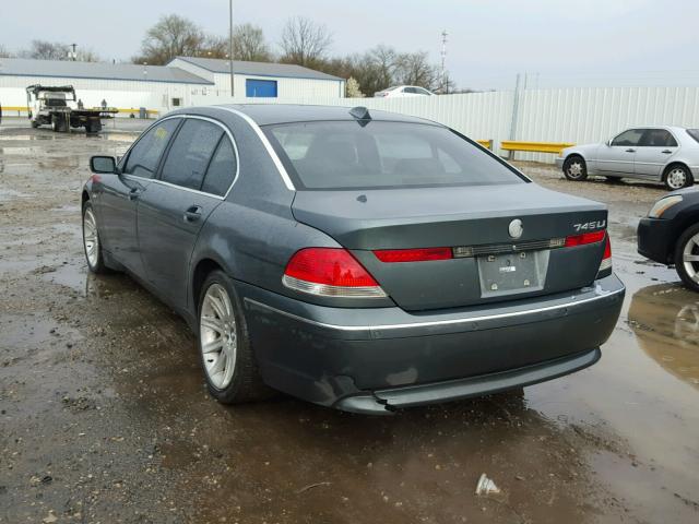 WBAGN63454DS46376 - 2004 BMW 745 LI SILVER photo 3