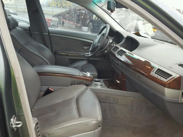 WBAGN63454DS46376 - 2004 BMW 745 LI SILVER photo 5