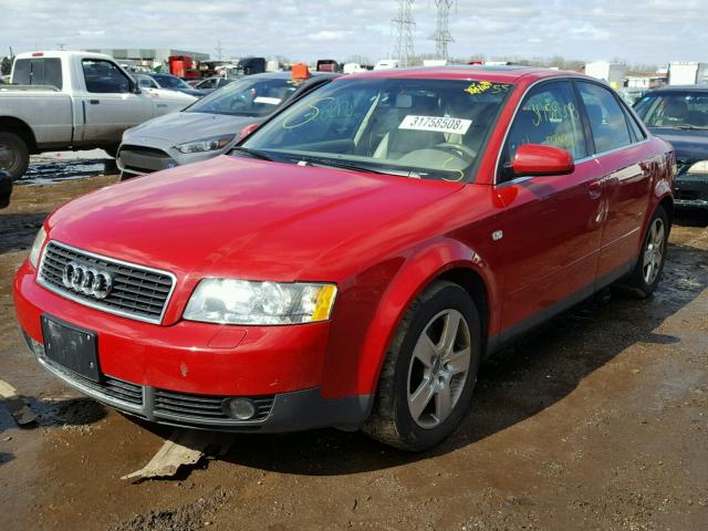 WAULT68E52A309934 - 2002 AUDI A4 3.0 QUA RED photo 2