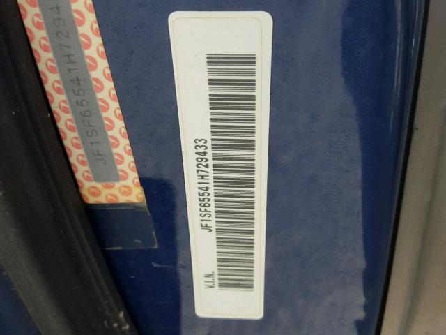 JF1SF65541H729433 - 2001 SUBARU FORESTER S 蓝色 照片 10
