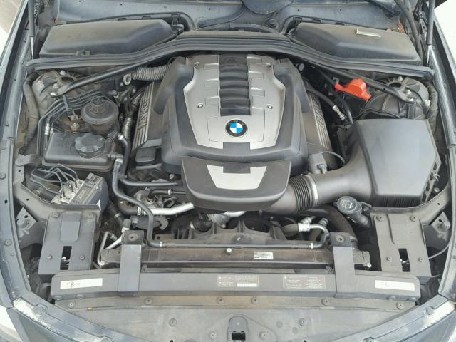 WBAEB53538CX62329 - 2008 BMW 650 I BLACK photo 7