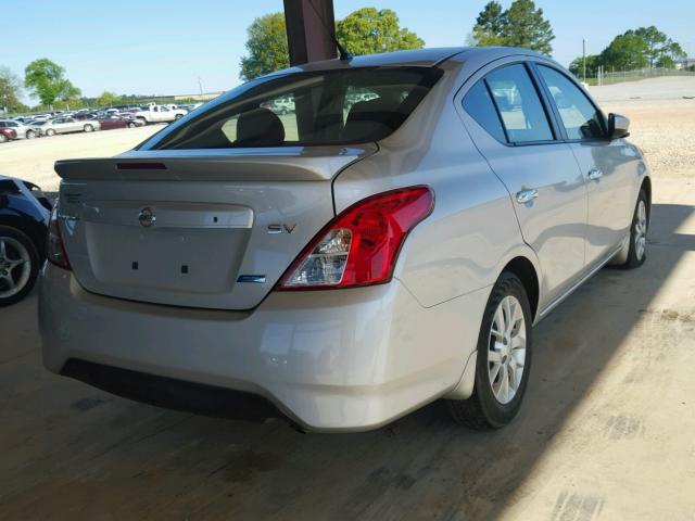 3N1CN7AP6FL872359 - 2015 NISSAN VERSA SV SILVER photo 4