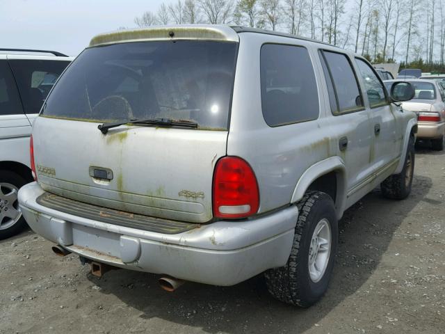 1B4HS28Z9XF682909 - 1999 DODGE DURANGO SILVER photo 4