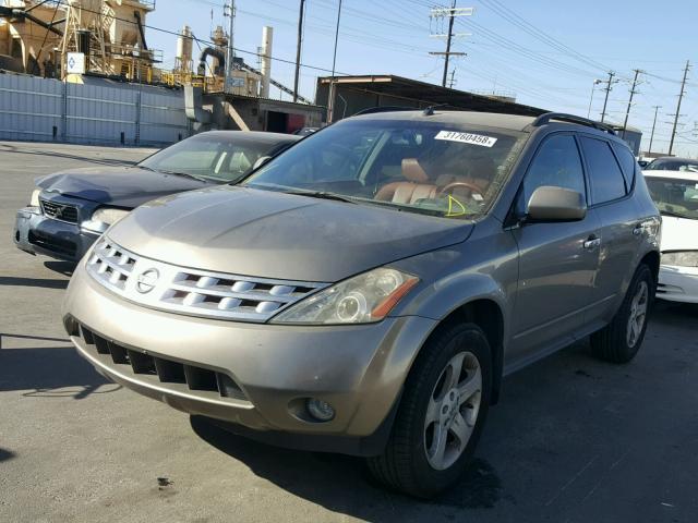 JN8AZ08T03W105815 - 2003 NISSAN MURANO SL GOLD photo 2