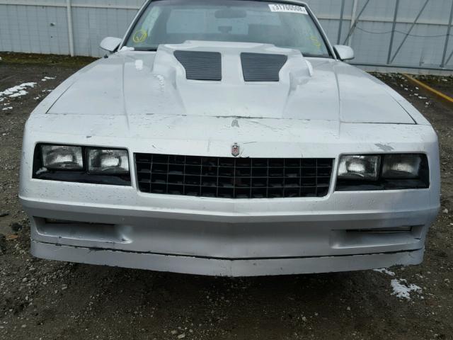 1G1GZ11G5HD132088 - 1987 CHEVROLET MONTE CARL SILVER photo 9