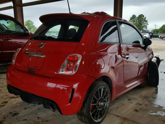 3C3CFFFH2DT573684 - 2013 FIAT 500 ABARTH RED photo 4