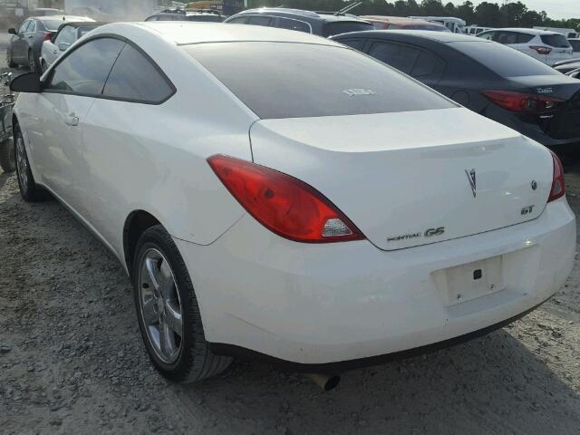 1G2ZH18N574171243 - 2007 PONTIAC G6 GT WHITE photo 3