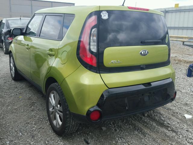 KNDJP3A59G7819246 - 2016 KIA SOUL + GREEN photo 3