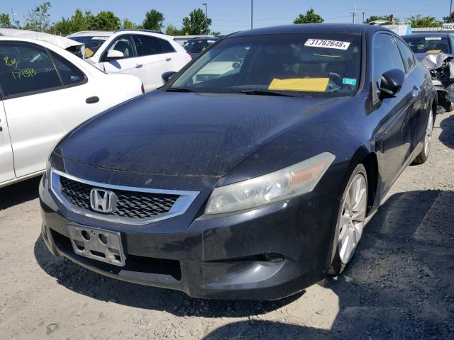 1HGCS22858A010973 - 2008 HONDA ACCORD EXL BLACK photo 2