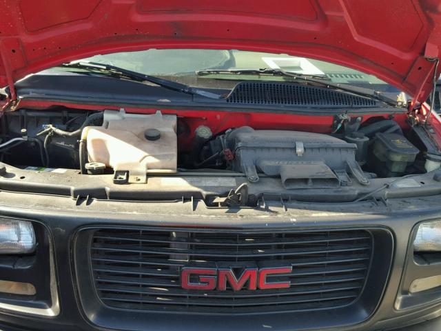 1GTHG35R6Y1147114 - 2000 GMC SAVANA G35 RED photo 7