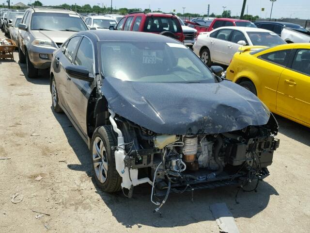 19XFC2F66GE045728 - 2016 HONDA CIVIC LX BLACK photo 1