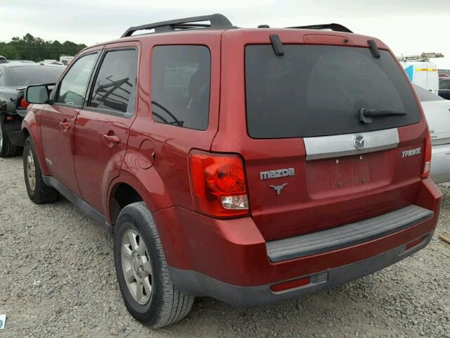 4F2CZ02Z98KM29524 - 2008 MAZDA TRIBUTE I RED photo 3