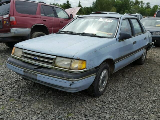 2FAPP36X5KB132212 - 1989 FORD TEMPO GL BLUE photo 2