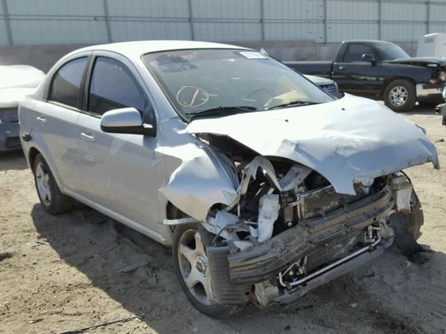 KL1TD5DE2AB111473 - 2010 CHEVROLET AVEO LS SILVER photo 1