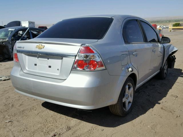 KL1TD5DE2AB111473 - 2010 CHEVROLET AVEO LS SILVER photo 4