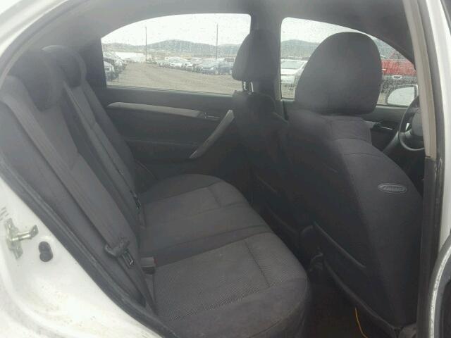 KL1TD5DE3BB219571 - 2011 CHEVROLET AVEO LS WHITE photo 6