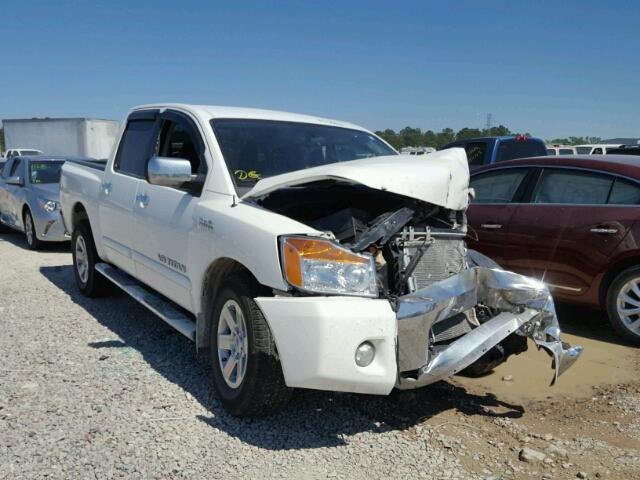 1N6BA0ED4CN323196 - 2012 NISSAN TITAN S WHITE photo 1