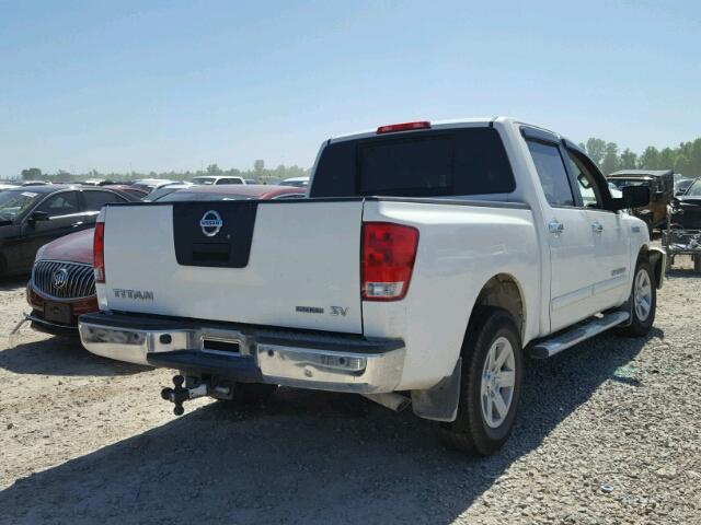 1N6BA0ED4CN323196 - 2012 NISSAN TITAN S WHITE photo 4