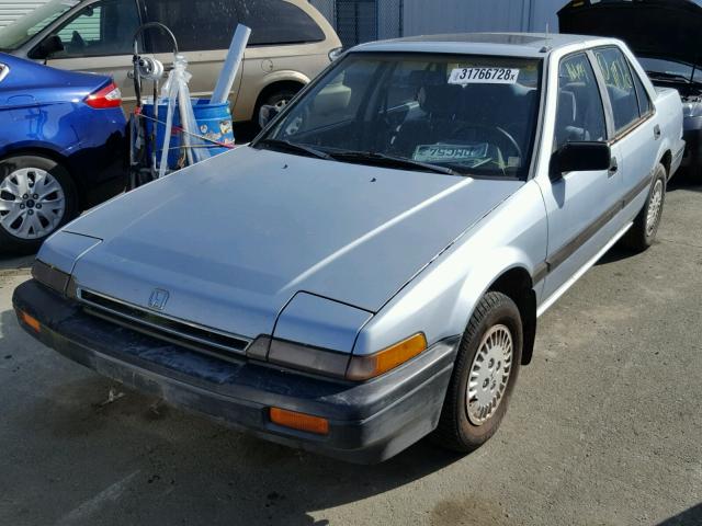 JHMBA5423GC081307 - 1986 HONDA ACCORD DX BLUE photo 2