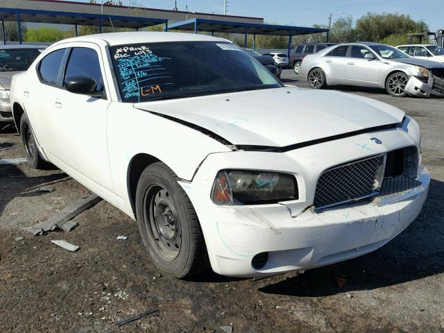 2B3KA43R28H259900 - 2008 DODGE CHARGER WHITE photo 1