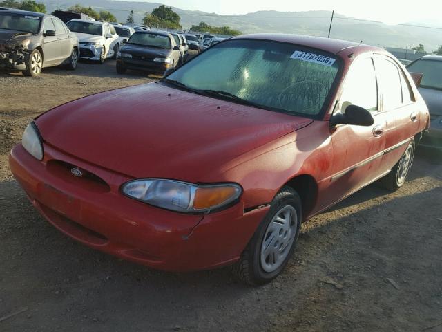 1FAFP10P6XW216151 - 1999 FORD ESCORT LX RED photo 2