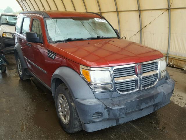 1D8GT28KX7W594435 - 2007 DODGE NITRO SXT RED photo 1