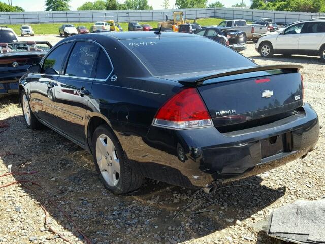 2G1WD58C469285920 - 2006 CHEVROLET IMPALA SUP BLACK photo 2