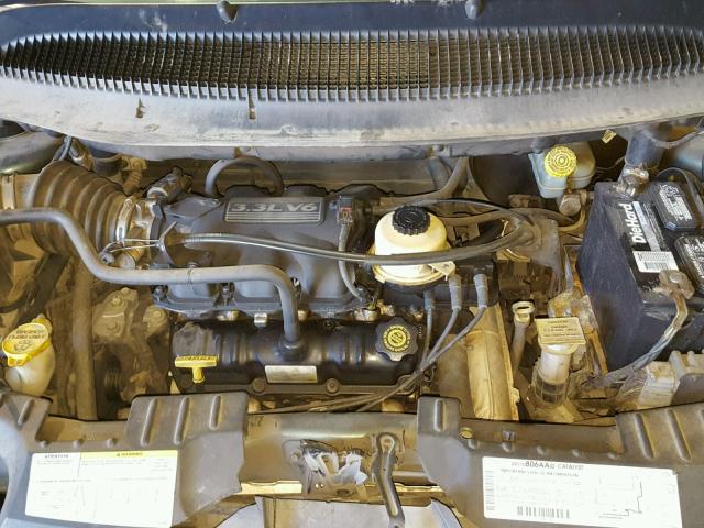 1B4GP25352B718964 - 2002 DODGE CARAVAN SE GREEN photo 7