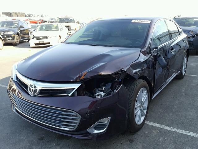 4T1BK1EB3EU113570 - 2014 TOYOTA AVALON BAS MAROON photo 2