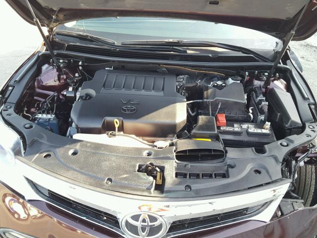 4T1BK1EB3EU113570 - 2014 TOYOTA AVALON BAS MAROON photo 7