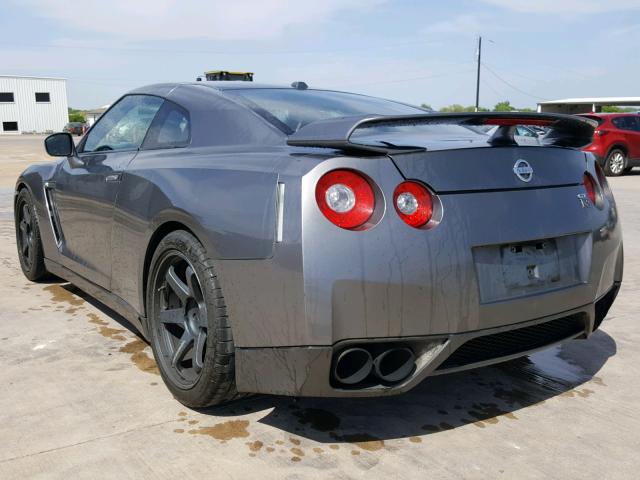 JN1AR54F89M251802 - 2009 NISSAN GT-R BASE CHARCOAL photo 3