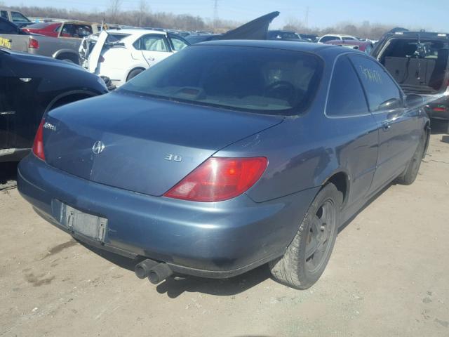 19UYA2252VL010007 - 1997 ACURA 3.0CL TEAL photo 4