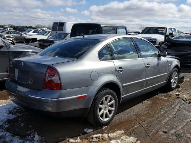 WVWPD63B04P040031 - 2004 VOLKSWAGEN PASSAT GLS GRAY photo 4