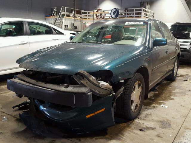 1G1NE52J316256828 - 2001 CHEVROLET MALIBU LS GREEN photo 2