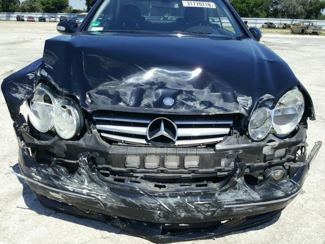 WDBTJ56HX8F253287 - 2008 MERCEDES-BENZ CLK 350 BLACK photo 9