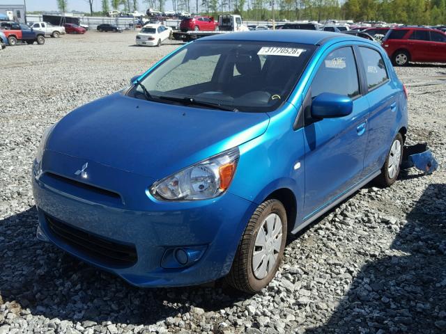 ML32A3HJ4FH037618 - 2015 MITSUBISHI MIRAGE DE BLUE photo 2