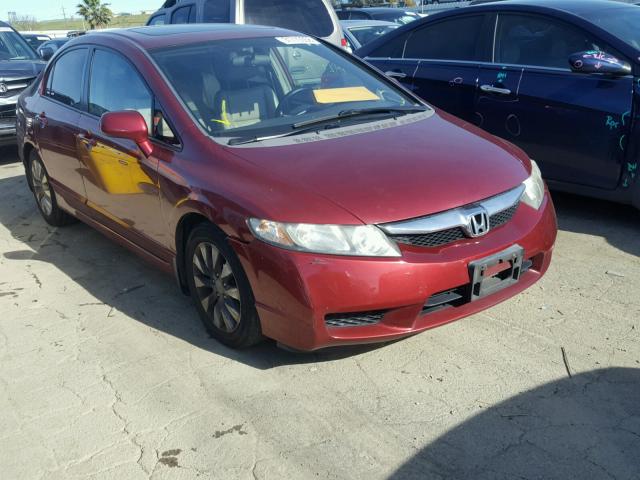 2HGFA16969H517493 - 2009 HONDA CIVIC EXL წითელი ფოტო 1