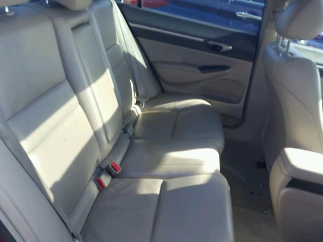 2HGFA16969H517493 - 2009 HONDA CIVIC EXL წითელი ფოტო 6